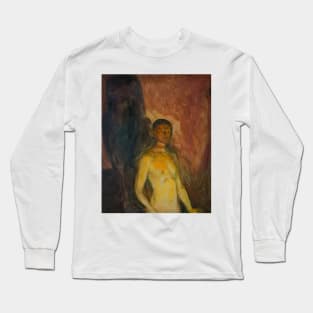 Self-Portrait in Hell by Edvard Munch Long Sleeve T-Shirt